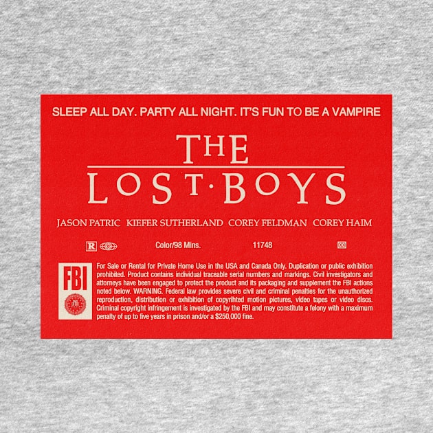 The Lost Boys VHS Label by simon_maggots